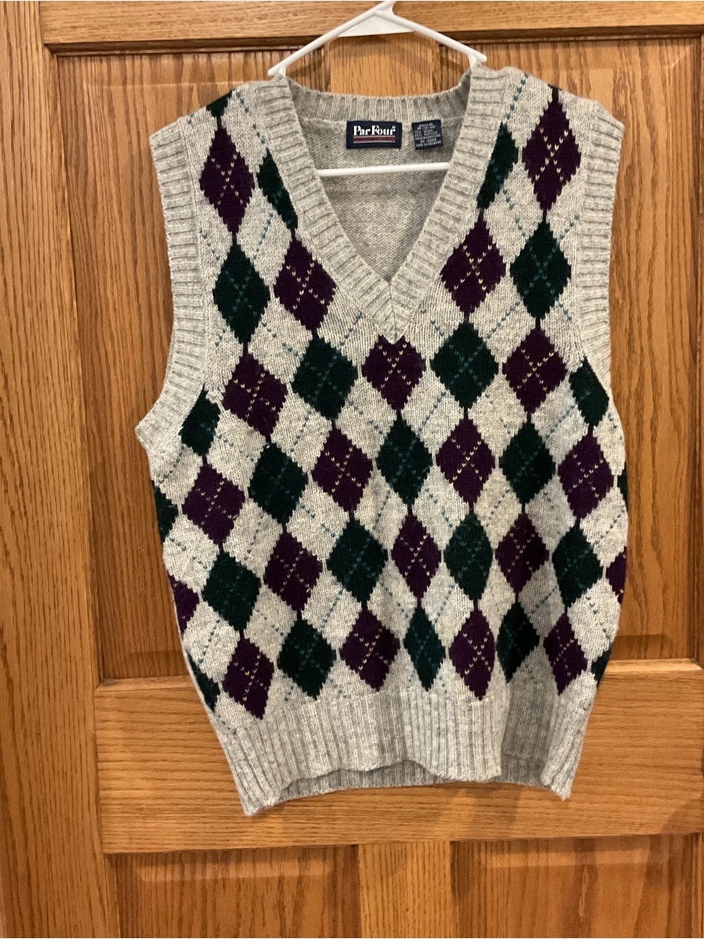 Vintage Par Four Sportswear Argyle Sweater Vest – Men’s Medium